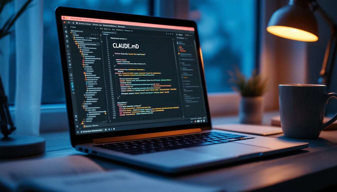 Dev configurando arquivo CLAUDE.md no terminal para projeto ASP.NET Core com Claude Code